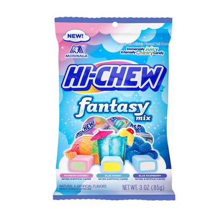 Hi-Chew Hi-Chew Blue Hawaii/Blue Raspberry/Rainbow Sherbet Chewy Candy 3 oz 55200